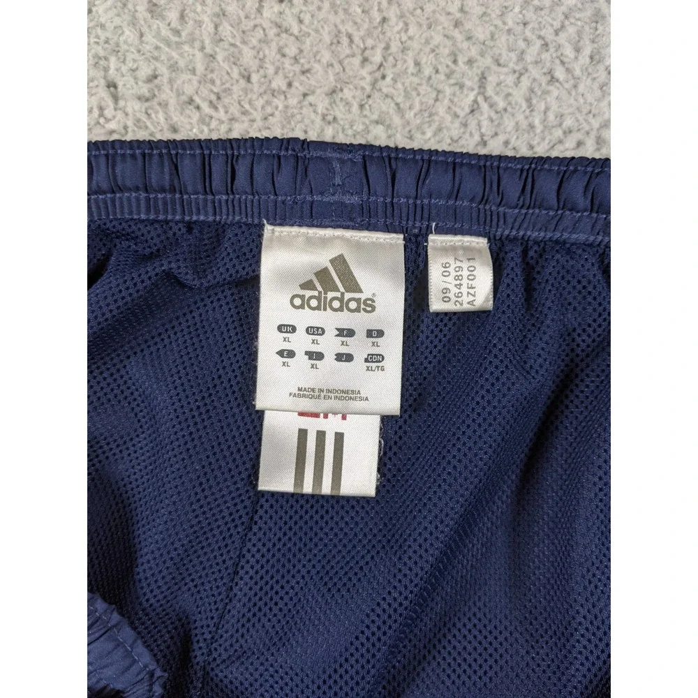 VTG Adidas Track Pants Men XL Navy Blue 3 Stripes Straight Leg Y2K Athleisure